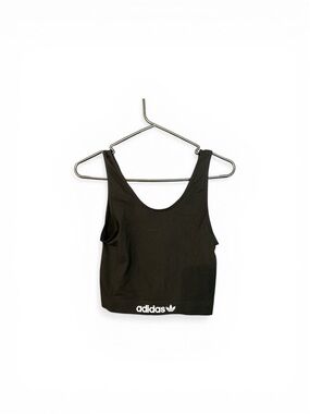adidas Black Sports Bra with White Accent